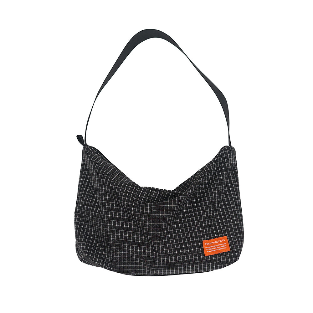 F137 KANGAROO BAG MINI BLACK GRIDSTOP