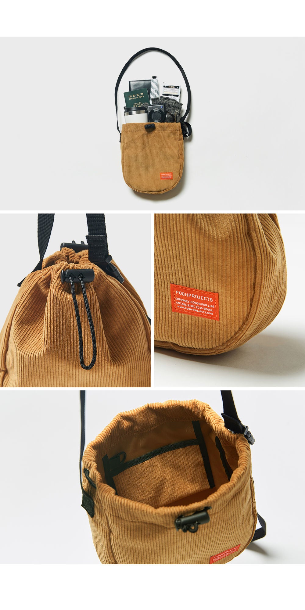 F113 Lucky Sacoche Corduroy