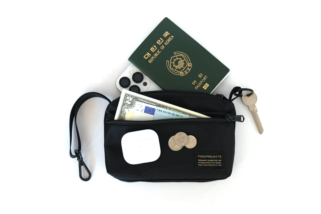 C212 KOALA AIRPORT POUCH BLACK