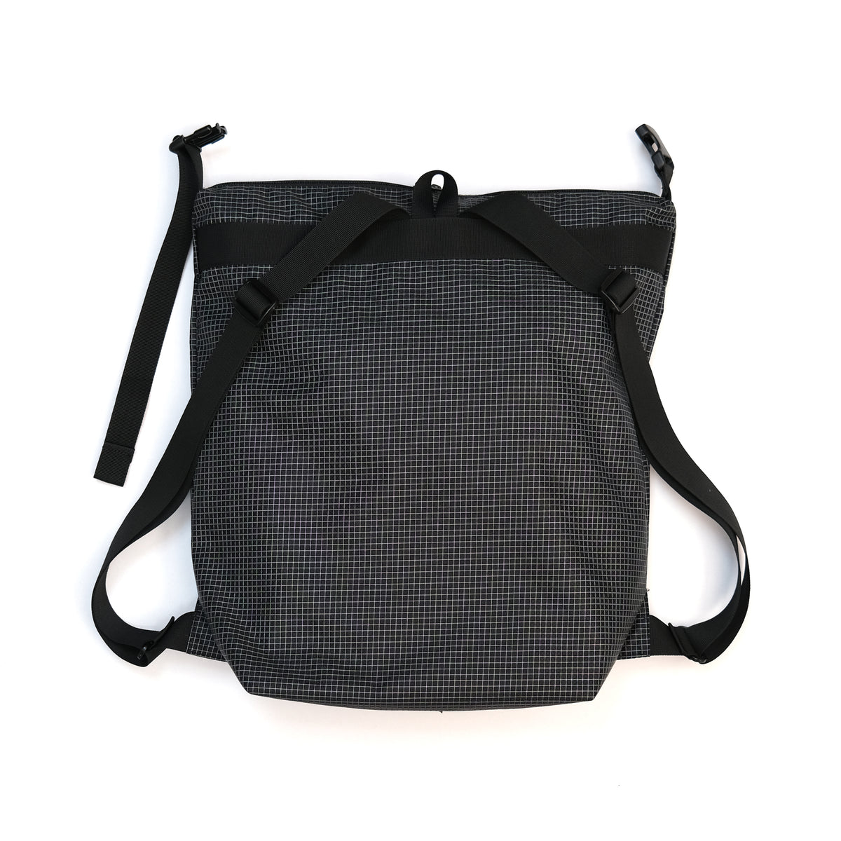 F158 Super Easy Backpack Large Black Gridstop