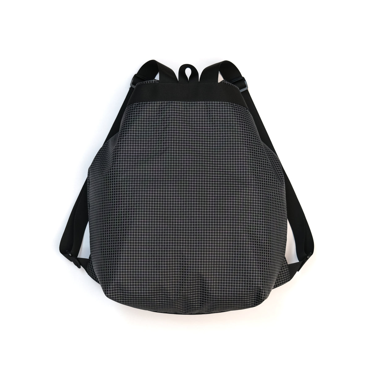 F158 Super Easy Backpack Large Black Gridstop