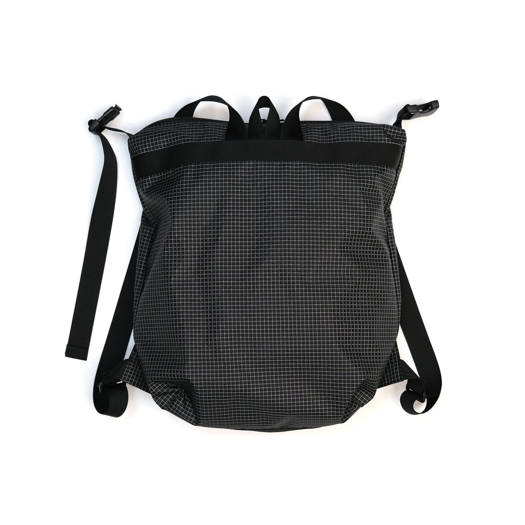F158 Super Easy Backpack Medium Black Gridstop