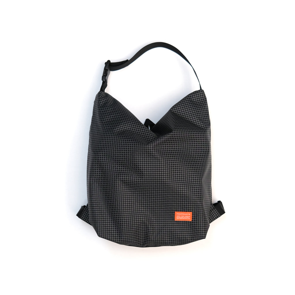 F158 Super Easy Backpack Medium Black Gridstop