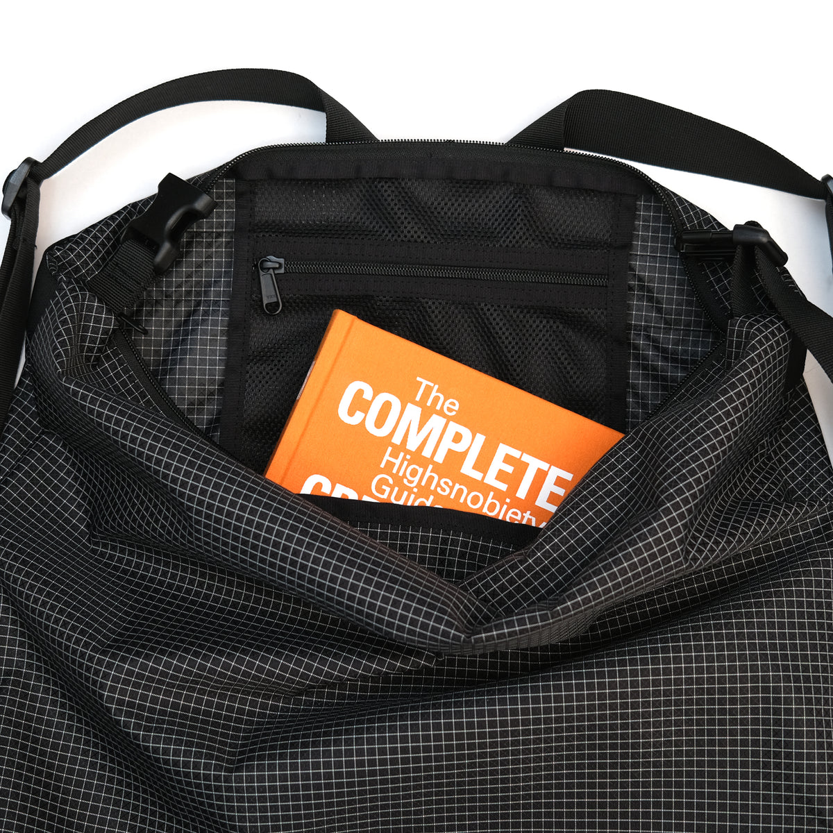 F158 Super Easy Backpack Medium Black Gridstop